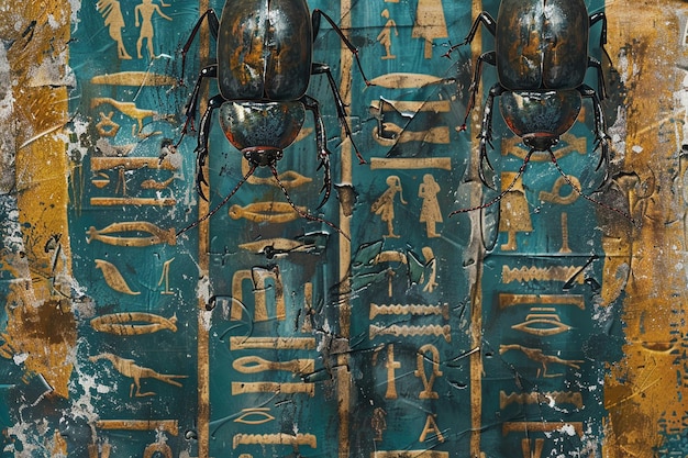 a display of scorpions and other objects with the word scorpions on them