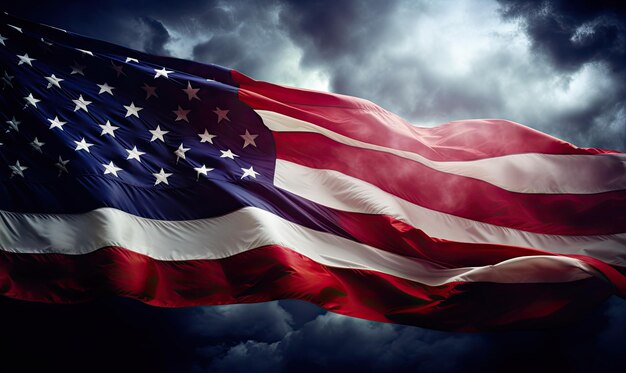 象徴的なアメリカの画像を使って愛国心を表現しましょう。