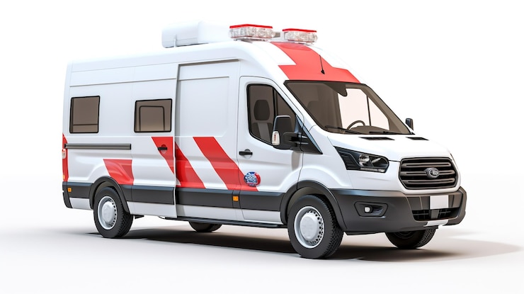 Photo displaying a 3d miniature ambulance