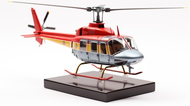 Displaying a 3D miniature Bell 407