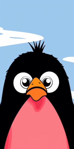 Displeased Penguin A Kawaii Manga Style Illustration By Allie Brosh