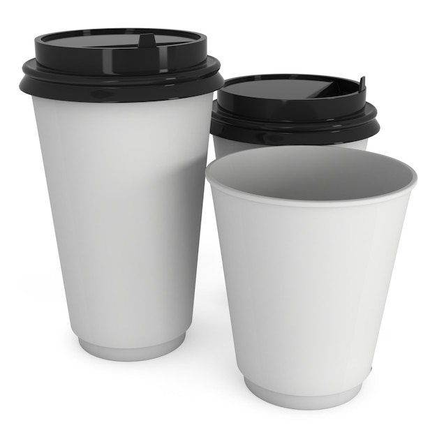 Disposable coffee cups Blank paper mug