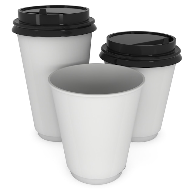 Disposable coffee cups Blank paper mug