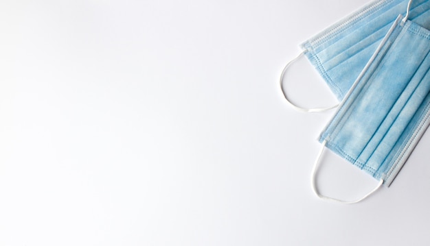 Disposable medical masks isolated