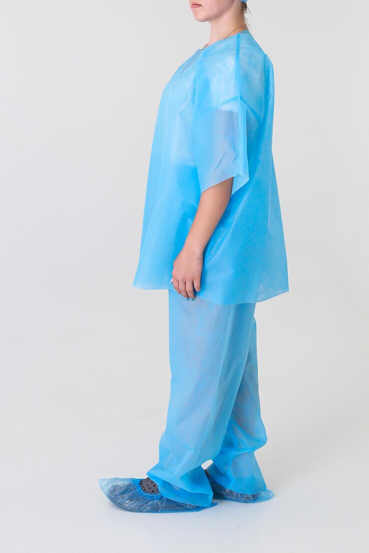 Disposable medical uniform protects against viruses and bacteria