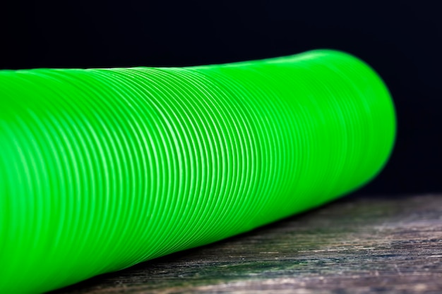 Disposable plastic cups of green color