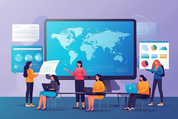 Distance learning vector concept