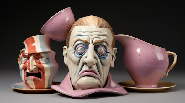 写真 変形と不思議な陶器芸術 フランシス・ベーコン