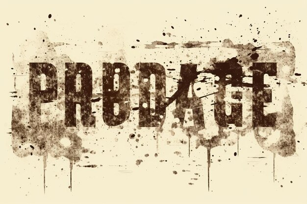 Photo distressed font