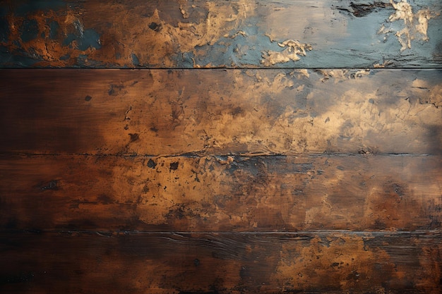 Distressed Metal Grunge Texture in Aged Bronze color