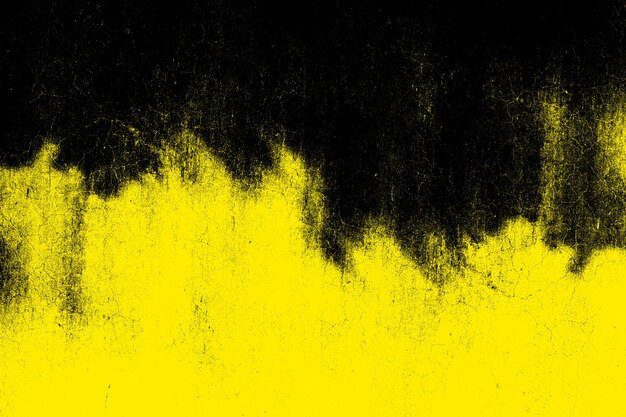 Photo distressed yellow grunge texture surface of cement plaster wall for background