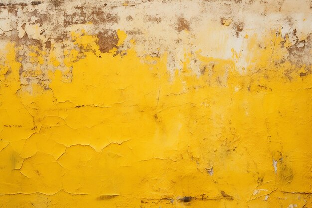 Distressed yellow wall texture background