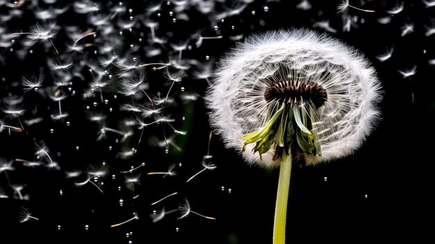 豆の種子を配布する 花の時計のように AIを生成する