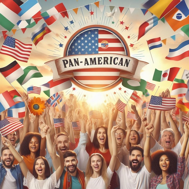 Dit prachtige ontwerp is gemaakt voor de Pan-Amerikaanse Dag.