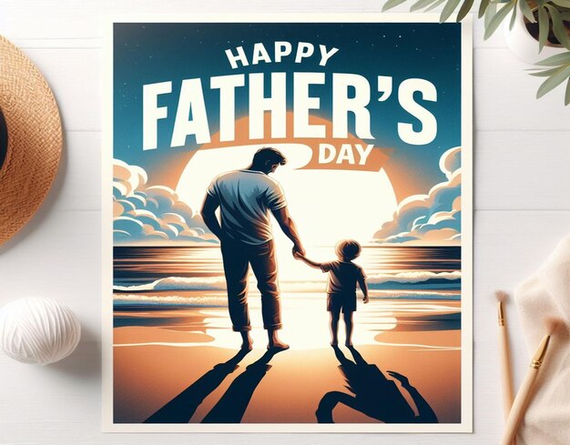 Dit prachtige ontwerp is gemaakt voor Happy Fathers Day.