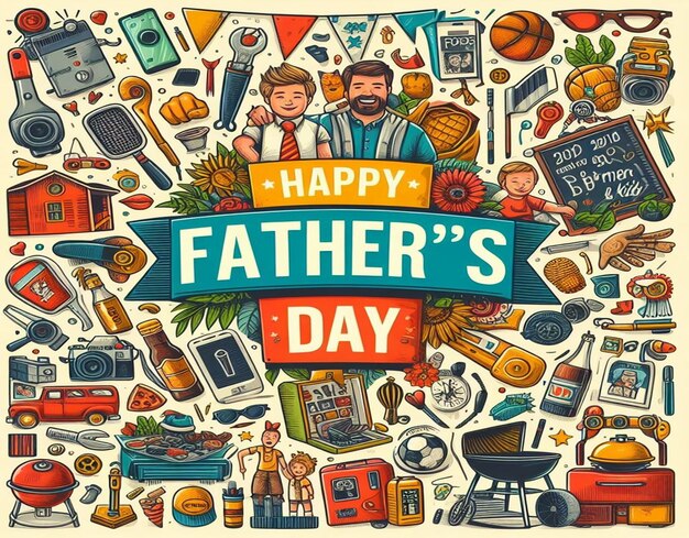 Dit prachtige ontwerp is gemaakt voor Happy Fathers Day.