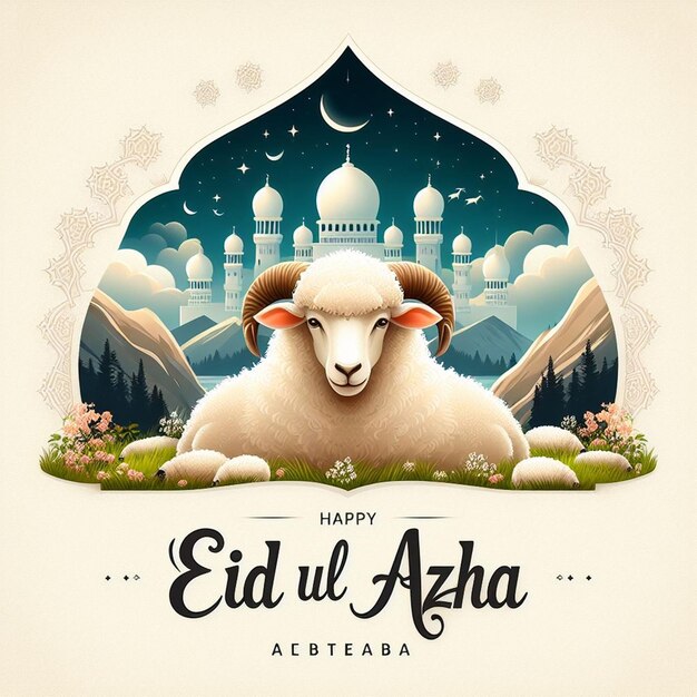 Dit prachtige ontwerp is gemaakt voor het islamitische mega-evenement Eid ul Adha.