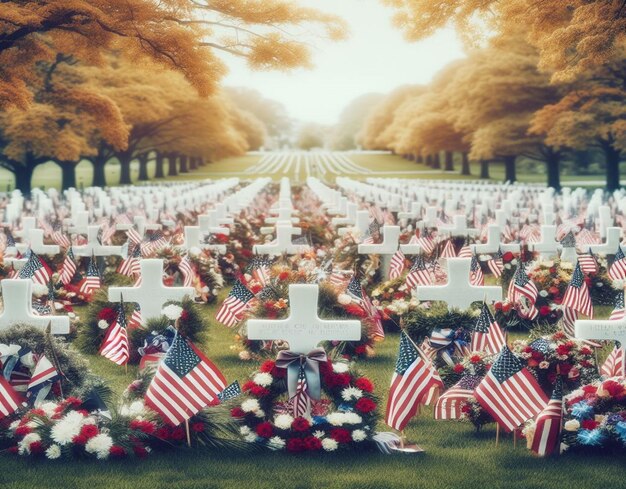 Foto dit prachtige ontwerp is gemaakt voor verschillende amerikaanse evenementen zoals memorial day