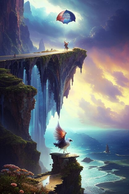 premium-ai-image-dive-dynamic-wind-dangerous