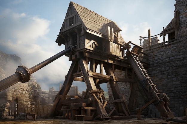 Dive into a collection of medieval siege weapons f 00199 00