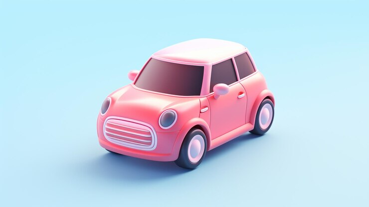 Photo 매혹적인 미니어처 사랑스러운 3d 자동차에 빠져보세요 작은 크기와 매력적인 디자인으로 작은 모든 것을 좋아하는 애호가와 팬을 위한 유쾌한 수집품 또는 기발한 장식 조각이 됩니다.