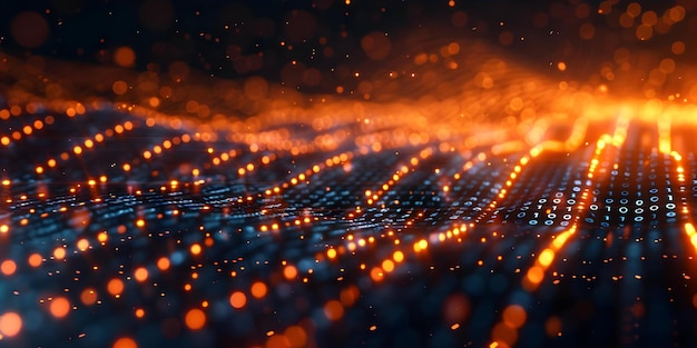 dive into the intricacies of advanced cybersecurity through a detailed depiction of digital encryption and binary code concept cybersecurity digital encryption binary code advanced technology