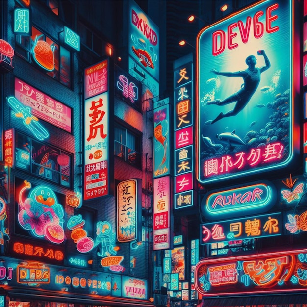 Dive into the neonlit world of urban environments