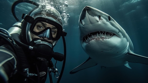 Diver's Selfie Captures HeartPumping Moment Before Encounter with Shark