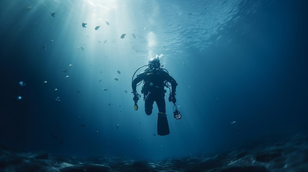 diver underwater