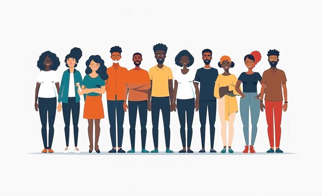 Photo diverse african american group advocating for social justice and environmental action