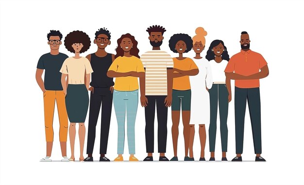 Photo diverse african american group advocating for social justice and environmental action