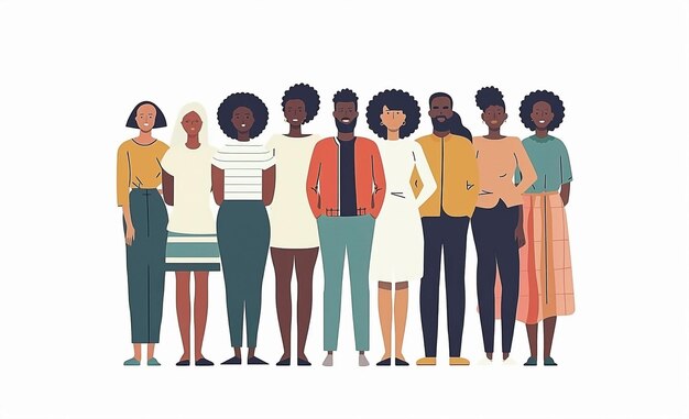Photo diverse african american group advocating for social justice and environmental action