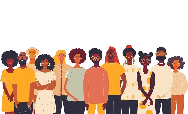 Photo diverse african american group advocating for social justice and environmental action