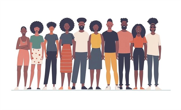 Photo diverse african american group advocating for social justice and environmental action