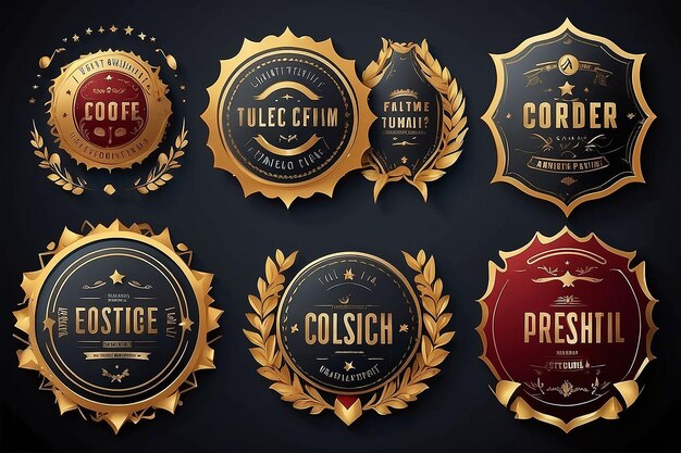 Diverse Badge Templates Collection Premium Quality and Stylish Designs