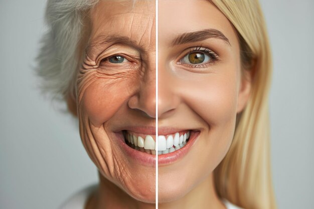 Diverse Beauty Senior and Young Women with Radiant Smiles