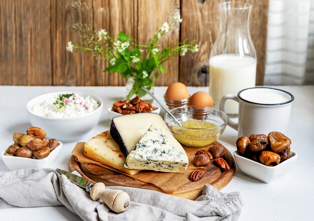 Diverse biologische producten melkveehouderij