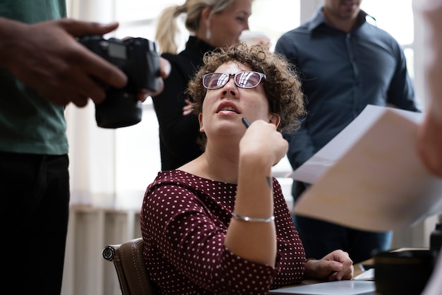 Diversi uomini d'affari di lavoro