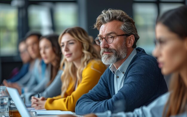 Diverse Business Team in a Seminar