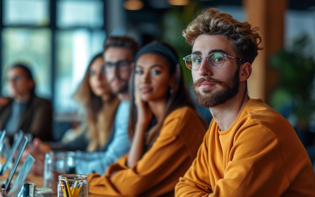 Diverse Business Team in a Seminar