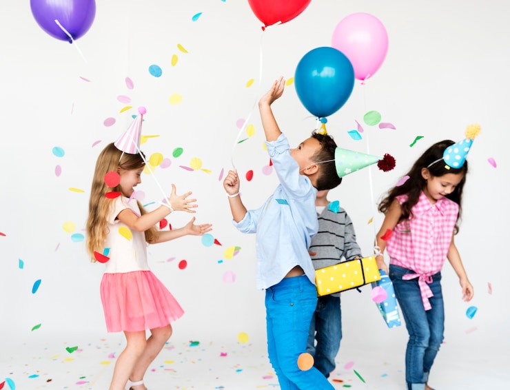 Photo diverse children shoot