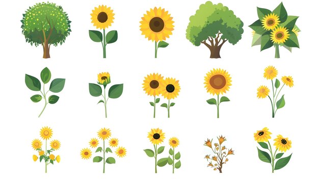 Photo diverse collection of vibrant plants and greenery from a flourishing garden landscape
