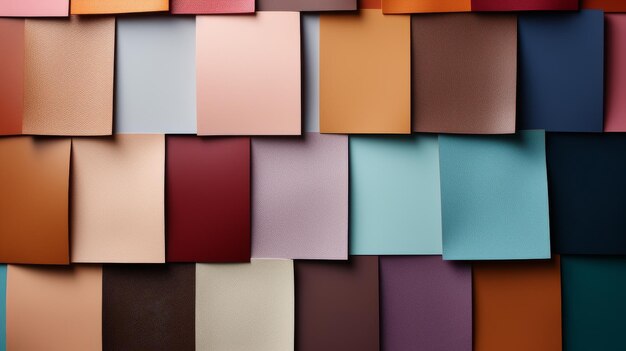 Diverse Colorful Paper Wall