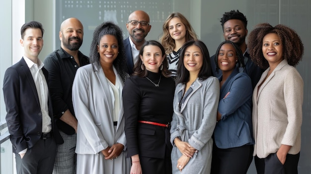 A diverse group of individuals standing together in unity and solidarity