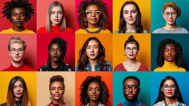 A diverse group of people of different ethnicities and ages are shown in a grid of twelve headshots
