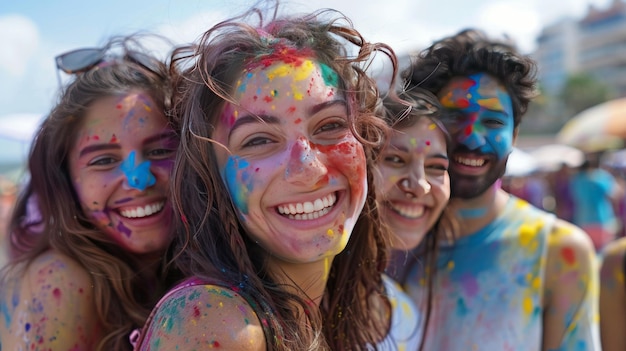 Foto diversi gruppi di persone in piedi insieme