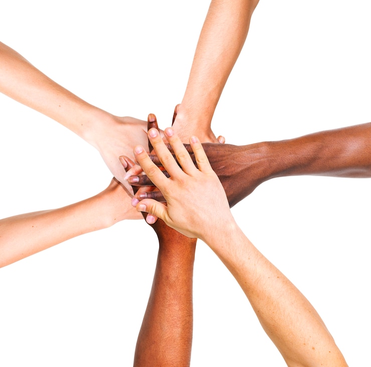 Foto diverse handstapel