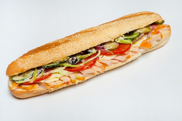 Diverse heerlijke baguettesandwiches.