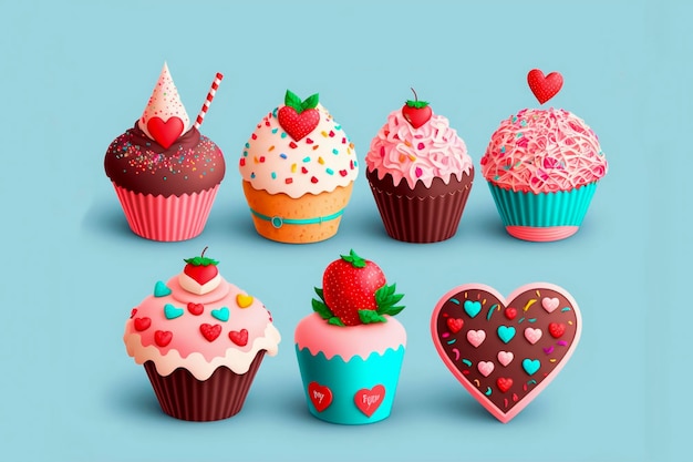 Diverse heerlijke cupcakes