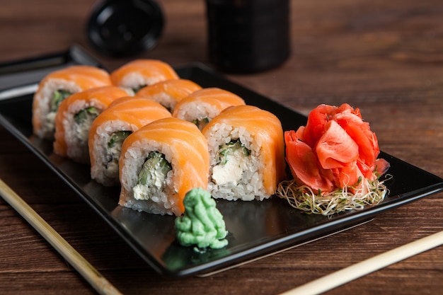 Diverse heerlijke soorten Sushi Rolls.